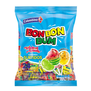 BOM BOM BUM BOLSA X 24 UNDS (TROPICAL) x456g