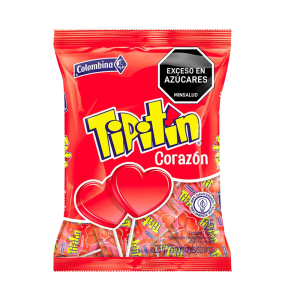 CARAMELO TIPITIN CORAZON CEREZA X 25 UND X 225 GR