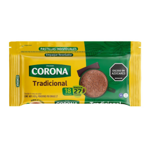 CHOCOLATE CORONA TRADICIONAL X 450 GRS