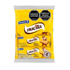 GALLETAS NUCITA WAFER DISPLAY 8 UND X 20 GR (160 GR)