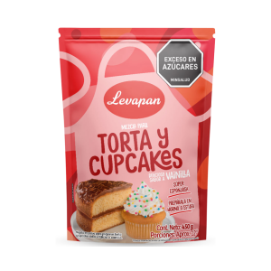 MEZCLA PARA TORTA Y CUPCAKES SABOR VAINILLA LEVAPAN X 450 GR