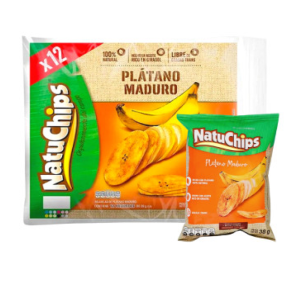 NATUCHIPS PLATANO MADURO X 12 UND X 38GRS (456 GRS)