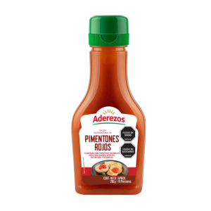 SALSA SAZONADORA DE PIMENTONES ROJOS ADEREZOS X 265 GR PET