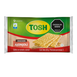 TOSH CRACKERS AJONJOLI X 225 GRS