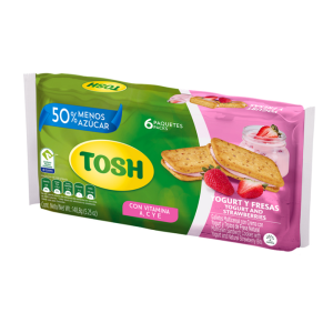 TOSH CREMADAS YOGURT Y FRESAS X 148,8 GRS