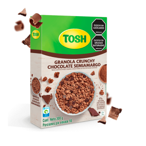 TOSH GRANOLA CRUNCHY CHOCOLATE SEMIAMARGO X 300 GRS