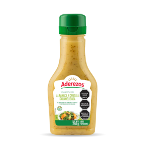 VINAGRETA CON ALBAHACA Y CEBOLLA ADEREZOS X 255 GR PET